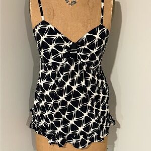 Stylish Black and White Women's Top